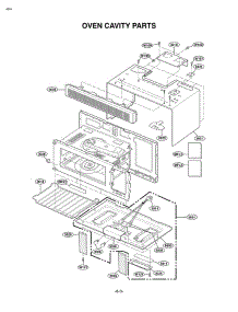 Oven Cavity Parts parts for Lg Microwave MV-1525W from AppliancePartsPros.com