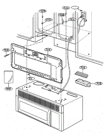 Installation Parts parts for Lg Microwave MV-1526B from AppliancePartsPros.com