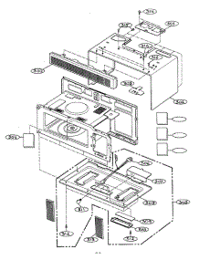 Inner Cabinet parts for Lg Microwave MV-1526W from AppliancePartsPros.com