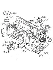 Interior Parts 1 parts for Lg Microwave MV-1735W from AppliancePartsPros.com