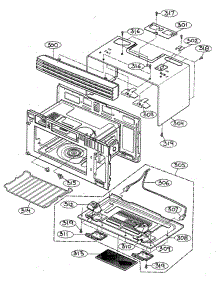 Oven Cavity parts for Lg Microwave MV-1735W from AppliancePartsPros.com