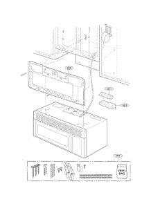 Installation Parts parts for Lg Microwave MV1501B01 from AppliancePartsPros.com