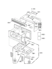 Oven Cavity Parts parts for Lg Microwave MV1501B01 from AppliancePartsPros.com