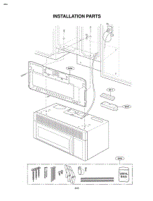Installation Parts parts for Lg Microwave MV1501W from AppliancePartsPros.com