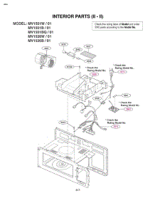 Interior Parts Ii  Ii parts for Lg Microwave MV1501W from AppliancePartsPros.com