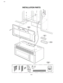 Installation Parts parts for Lg Microwave MV1502W from AppliancePartsPros.com