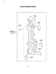Latch Board Parts parts for Lg Microwave MV1502W from AppliancePartsPros.com