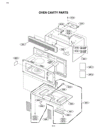 Oven Cavity Parts parts for Lg Microwave MV1502W from AppliancePartsPros.com