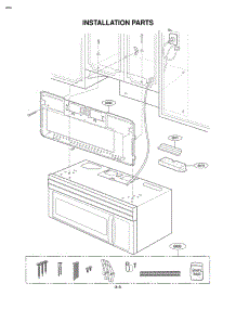 Installation Parts parts for Lg Microwave MV1604SB from AppliancePartsPros.com