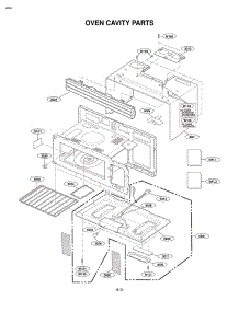 Oven Cavity Parts parts for Lg Microwave MV1604SB from AppliancePartsPros.com
