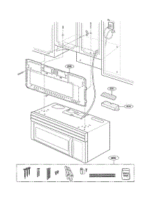 Installation Parts parts for Lg Microwave MV1604SB01 from AppliancePartsPros.com