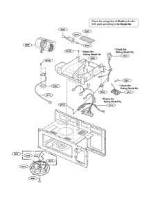Interior Parts parts for Lg Microwave MV1604SB01 from AppliancePartsPros.com