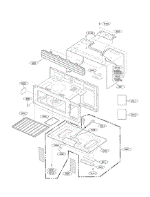 Oven Cavity Parts parts for Lg Microwave MV1604SB01 from AppliancePartsPros.com