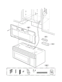 Installation Parts parts for Lg Microwave MV1604SBQ01 from AppliancePartsPros.com