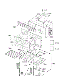 Oven Cavity Parts parts for Lg Microwave MV1604SBQ01 from AppliancePartsPros.com