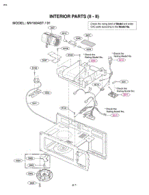 Interior Parts Ii  Ii parts for Lg Microwave MV1604ST from AppliancePartsPros.com