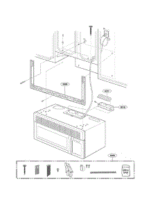 Installation Parts parts for Lg Microwave MV1604ST01 from AppliancePartsPros.com