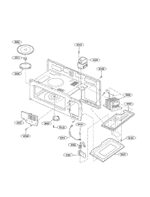 Interior Parts I parts for Lg Microwave MV1604ST01 from AppliancePartsPros.com