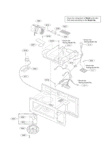 Interior Parts Ii parts for Lg Microwave MV1604ST01 from AppliancePartsPros.com