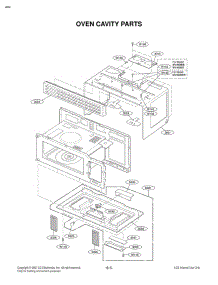 Oven Cavity Parts parts for Lg Microwave MV1608ST from AppliancePartsPros.com