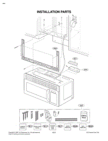 Installation Parts parts for Lg Microwave MV1608WW from AppliancePartsPros.com