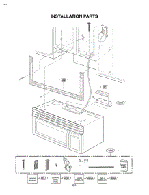 Installation Parts parts for Lg Microwave MV1610ST from AppliancePartsPros.com