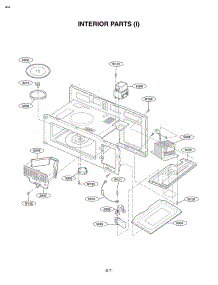 Interior Parts I parts for Lg Microwave MV1610ST from AppliancePartsPros.com