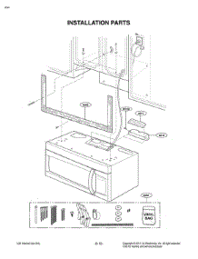 Installation Parts parts for Lg Microwave MV1611BB from AppliancePartsPros.com