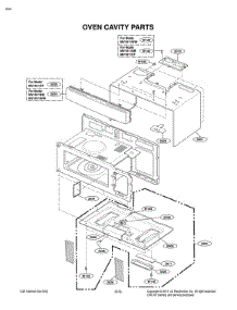 Oven Cavity Parts parts for Lg Microwave MV1611BB from AppliancePartsPros.com