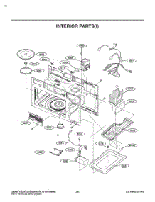 Interior Parts() parts for Lg Microwave MV1746AD from AppliancePartsPros.com