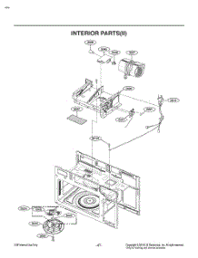 Interior Parts(Ii) parts for Lg Microwave MV1746AD from AppliancePartsPros.com