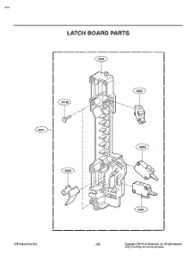 Latch Board Parts parts for Lg Microwave MV1746AD from AppliancePartsPros.com