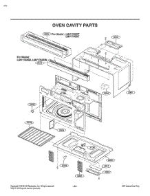 Oven Cavity Parts parts for Lg Microwave MV1746AD from AppliancePartsPros.com