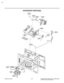 Interior Parts(Ii) parts for Lg Microwave MV1746ADL from AppliancePartsPros.com