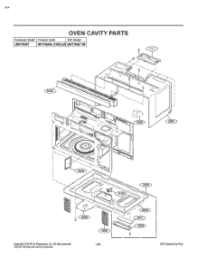 Oven Cavity Parts parts for Lg Microwave MV1746ADL from AppliancePartsPros.com