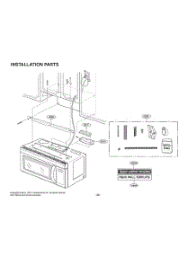 Installation Parts parts for Lg Microwave MV1843ASDL from AppliancePartsPros.com