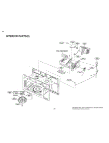 Interior Parts(Ii) parts for Lg Microwave MV1843ASDL from AppliancePartsPros.com