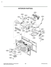 Interior Parts(Ii) parts for Lg Microwave MV2094ASDL from AppliancePartsPros.com