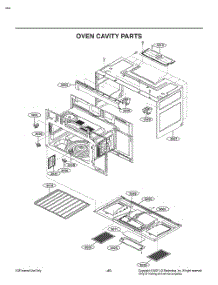 Oven Cavity Parts parts for Lg Microwave MV2094ASDL from AppliancePartsPros.com