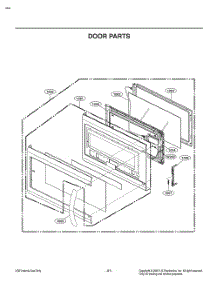 Door Parts parts for Lg Microwave MV2294BSHL from AppliancePartsPros.com