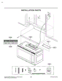 Installation Parts parts for Lg Microwave MV2294BSHL from AppliancePartsPros.com
