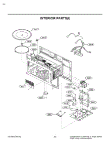 Interior Parts() parts for Lg Microwave MV2294BSHL from AppliancePartsPros.com