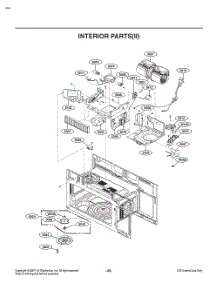 Interior Parts(Ii) parts for Lg Microwave MV2294BSHL from AppliancePartsPros.com