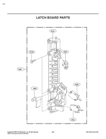 Latch Board Parts parts for Lg Microwave MV2294BSHL from AppliancePartsPros.com