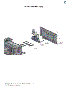 Interior Parts (Iii) parts for Lg Microwave MVEF1323F from AppliancePartsPros.com