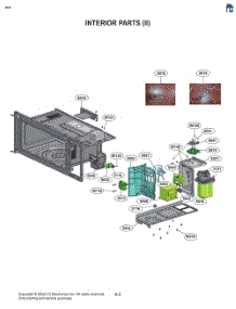 Interior Parts (Ii) parts for Lg Microwave MVEF1337F from AppliancePartsPros.com