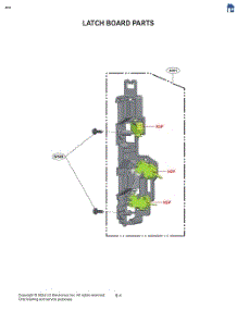 Latch Board Parts parts for Lg Microwave MVEF1337F from AppliancePartsPros.com