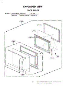 Door Parts parts for Lg Microwave MVEL2125FH from AppliancePartsPros.com