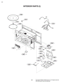 Interior Parts (I) parts for Lg Microwave MVEL2125FH from AppliancePartsPros.com