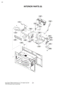Interior Parts (Ii) parts for Lg Microwave MVEL2125FH from AppliancePartsPros.com